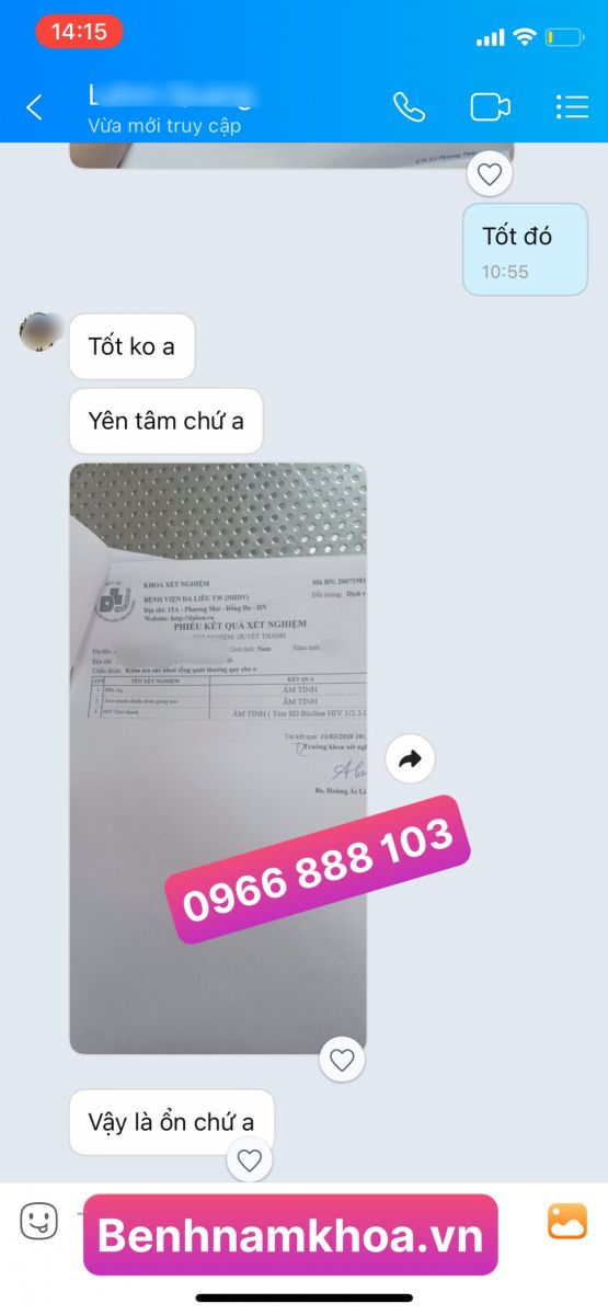 Phản hồi chữa bệnh lậu - BN Bắc Ninh- 3